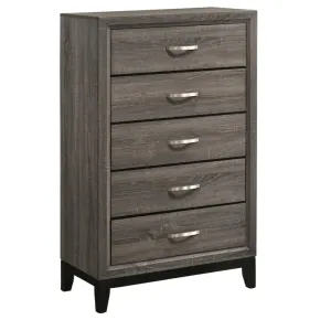 CoasterEveryday 212425 Watson - 5-Drawer Bedroom Chest - Gray Oak