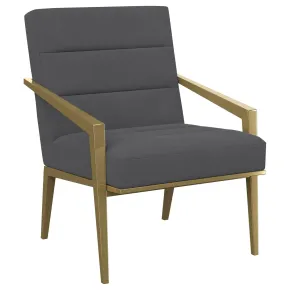 Coaster Fine Furniture 903144 Kirra - Upholstered Metal Arm Accent Chair - Dark Gray