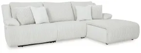 Ashley Furniture 92706S6 Ashley Furniture 92706S6 Top Tier - 3-Piece Reclining Sectional Sofa With Raf Press Back Chaise - Alloy