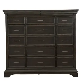 Pulaski Furniture P012127 Caldwell - 17 Drawer Master Chest - Smoked Molasses