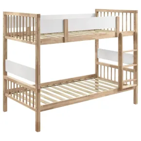 Coaster Fine Furniture 461171 Dakota - Wood Twin Over Twin Bunk Bed - Natural