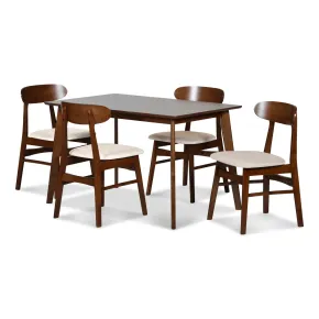 New Classic 40-331N-D4C Morocco - 5 Piece Dining Room Set (Rectangle Dining Table & 4 Chairs) - Natural