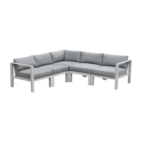 Intercon NS-SF-ARMLSS-BUF-5PC Intercon NS-SF-ARMLSS-BUF-5PC Nash - 5 Piece Outdoor Seating Sectional - Buff