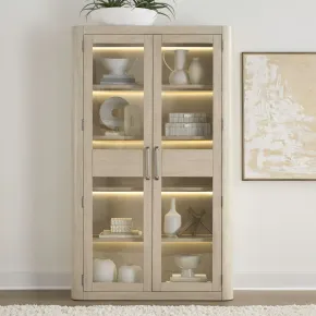 Liberty Furniture 306W-CH4880 Liberty Furniture 306W-CH4880 South Bend - Bunching Display Cabinet - Cloud White