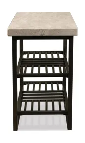 Riverside Furniture 77712 Riverside Furniture 77712 Capri - Chairside Table - Alabaster Travertine