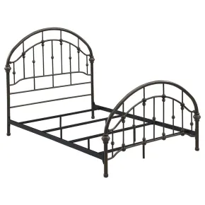 CoasterEssence 300407F Rowan - Metal Full Open Frame Bed - Dark Bronze