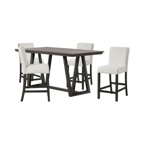 New Classic 45-4125-DW4C New Classic 45-4125-DW4C High Line - Counter Table & 4 Chairs - White