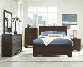 CoasterEveryday 204391KW-S5 Kauffman - 5 Piece California King Bedroom Set - Dark Cocoa