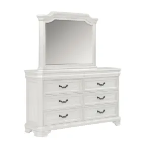 New Classic 00-493W-DM New Classic 00-493W-DM Lyndhurst - Dresser & Mirror - White