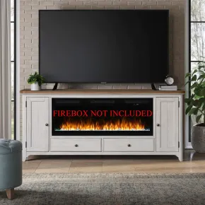Liberty Furniture FIRE-652-TV80FTS Fireplace TV Consoles - 80" Fireplace TV Console FTS - Brown
