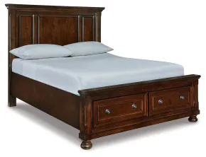 Ashley Furniture B697B42 Ashley Furniture B697B42 Porter - Queen Panel Storage Bed - Rustic Brown