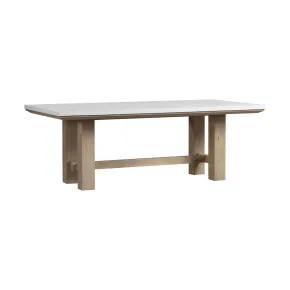 Intercon CT-TA-4284S-FRO-C Cornerstone - Stone Top Table - French Oak