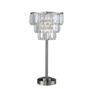 Furniture of America L76936T Meg - Table Lamp - Clear