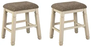 Ashley Furniture D647-024 Bolanburg - Upholstered Stool (Set of 2) - Beige
