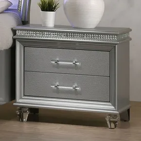 Furniture of America CM7899SV-N Maddie - Nightstand - Silver