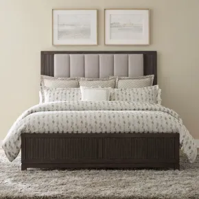 Liberty Furniture 313-BR-QUB Liberty Furniture 313-BR-QUB Modern Edge - Queen Upholstered Bed - Caffe