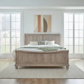 Liberty Furniture 589WT-BR-QSL Liberty Furniture 589WT-BR-QSL Rustic Traditions - Queen Sleigh Bed - Saddle Tan