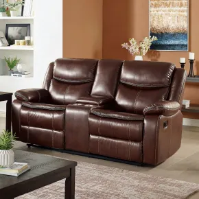 Furniture of America CM6343-LV Jeanna - Loveseat - Brown