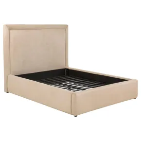 Coaster Fine Furniture 315835LF Lawson - 55" Upholstered Full Platform Bed - Light Saddle