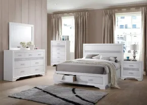 CoasterEveryday 205111Q-S5 Miranda - Queen 5 Piece Bedroom Set - White