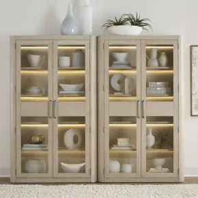 Liberty Furniture 306W-DR-2BC Liberty Furniture 306W-DR-2BC South Bend - Bunching Cabinet (Set of 2) - Cloud White