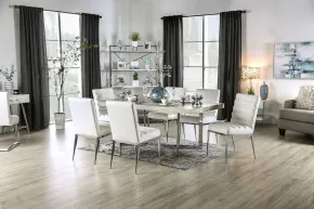 Furniture of America FOA3798T-TABLE Sindy - Dining Table - Light Gray