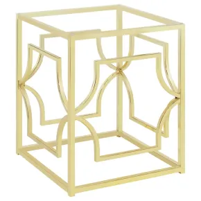 CoasterEveryday 192641 Starlight - Square Metal Dining Table Base - Brass