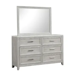 New Classic B2442-060 Fiona - Landscape Mirror - Mist Gray