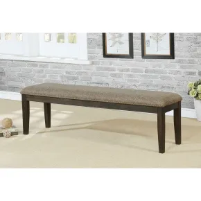 Furniture of America CM3310BN Faulk - Bench - Espresso / Warm Gray