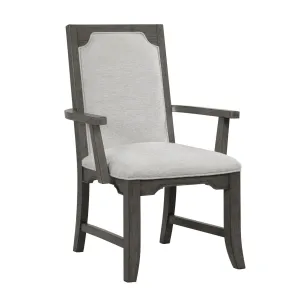 New Classic D1605-25 Lisbon - Dining Arm Chair (Set of 2) - Gray