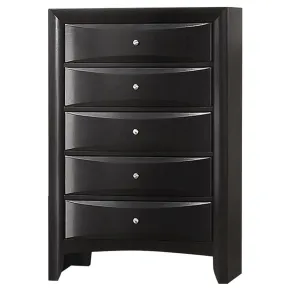 CoasterEssence 200705 Briana - 5-Drawer Bedroom Chest - Black
