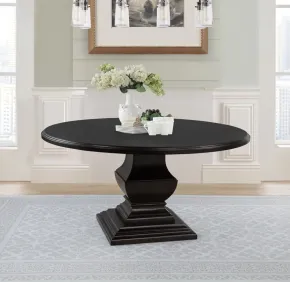Coaster Fine Furniture 109230 Twyla - 60" Round Wood Dining Room Table - Dark Cocoa