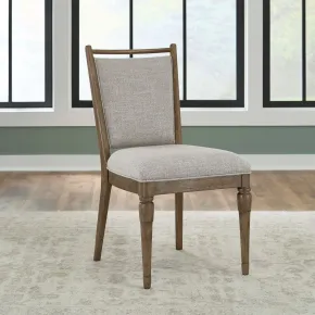 Liberty Furniture 866-C6501S Hickory Grove - Upholstered Side Chair - Heirloom Brown
