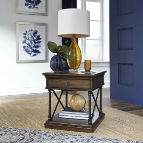 Liberty Furniture 315-OT1020 Tribeca - Drawer End Table - Cordovian Brown