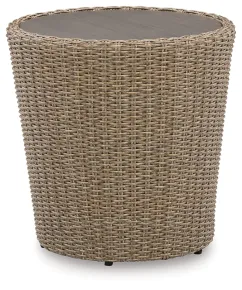 Ashley Furniture P505-706 Danson - Round End Table - Beige