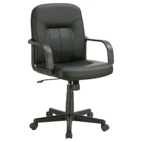 CoasterEveryday 800049 Minato - Upholstered Adjustable Home Office Desk Chair - Black