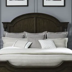 Liberty Furniture 512-BR01 Arden Road - Queen Arched Poster Headboard - Satin Cherry