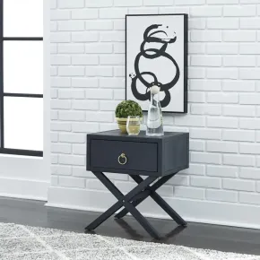 Liberty Furniture 2030-AT1922 East End - 1 Drawer Accent Table - Wirebrushed Denim
