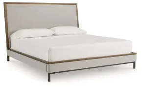 Benchcraft® B622B4 Tomtyn - King Upholstered Bed - Light Brown