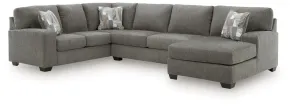 Ashley Furniture PC48405S2 Ashley Furniture PC48405S2 Clarington - 3-Piece Sectional With RAF Chaise And LAF Sofa - Greystone