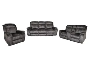 New Classic 22-U456-3PM New Classic 22-U456-3PM Park City - Power P1 3 Piece Sofa & Loveseat & Recliner - Slate