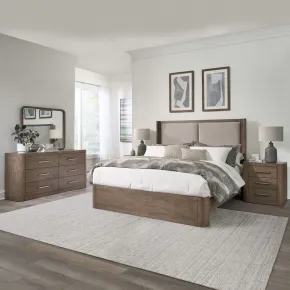 Liberty Furniture 306-BR-CKSHDMN Liberty Furniture 306-BR-CKSHDMN South Bend - 4 Piece Bedroom Set (California King Shelter Bed, Dresser & Mirror, Night Stand) - Burnished Clay