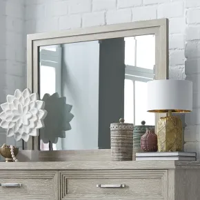 Liberty Furniture 902-BR52 Belmar - Landscape Mirror - Washed Taupe