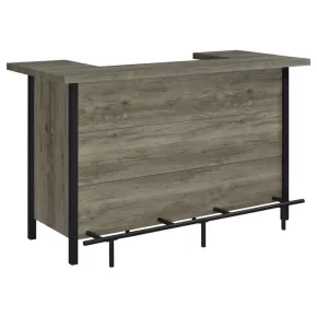 CoasterEssence 182105 Bellemore - Freestanding Home Bar Wine Cabinet - Gray Driftwood