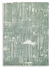 Ashley Furniture R407091 Cayworth - 8' x 10' Rug - Teal / White