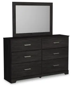 Ashley Furniture B2589B1 Ashley Furniture B2589B1 Belachime - Dresser, Mirror - Black