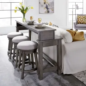 Liberty Furniture 406-OT-4PCS Modern Farmhouse - 4 Piece Dining Room Set - Dusty Charcoal