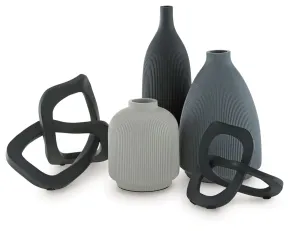 Ashley Furniture A2C00211 Leithick - Accessory Set (Set of 5) - Black / Tan / Gray