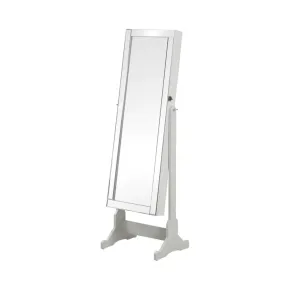 CoasterEssence 901866 Yvonne - Cheval Mirror With Jewelry Storage - Dove Gray