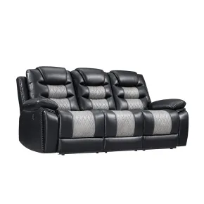 New Classic U7005-30P1-BKG New Classic U7005-30P1-BKG Nikko - Sofa With Power Footrest - Black / Gray